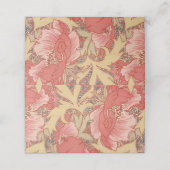 ウィリアムモリスポピーフローラアールヌーボーパターン プレイスカード (外部開封)