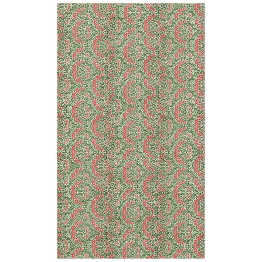 ウィリアムモリスマイカエルマスデイジーフラワーズピンクグリーン テーブルクロス (正面)