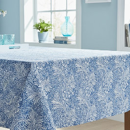 ウィリアムモリスマリゴルドブルーフローラ テーブルクロス