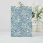 ウィリアムモリスマリゴールド繊維プリント サンキューカード (スタンド正面)