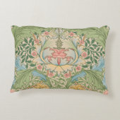 ウィリアムモリスマートルフラワーフローラ植物学 アクセントクッション (裏面)