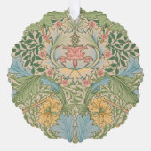 ウィリアムモリスマートルフラワーフローラ植物学 オーナメントカード (正面)