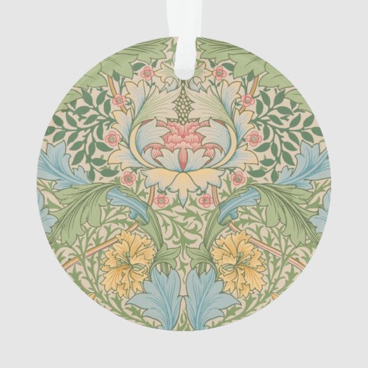 ウィリアムモリスマートルフラワーフローラ植物学 オーナメント (裏面)