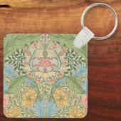 ウィリアムモリスマートルフラワーフローラ植物学 キーホルダー (裏面)