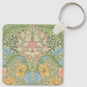 ウィリアムモリスマートルフラワーフローラ植物学 キーホルダー (裏面)