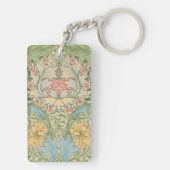 ウィリアムモリスマートルフラワーフローラ植物学 キーホルダー (裏面)