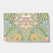 ウィリアムモリスマートルフラワーフローラ植物学 バッジ (裏面)