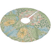 ウィリアムモリスマートルフラワーフローラ植物学 ブラッシュドポリエステルツリースカート (アングル)