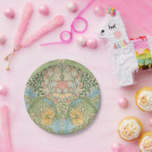 ウィリアムモリスマートルフラワーフローラ植物学 ペーパープレート (パーティー)