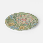 ウィリアムモリスマートルフラワーフローラ植物学 ペーパープレート (アングル)