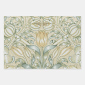 ウィリアムモリスマートルフラワーフローラ植物学 ラッピングペーパーシート (正面3)
