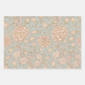 ウィリアムモリスマートルフラワーフローラ植物学 ラッピングペーパーシート (正面2)