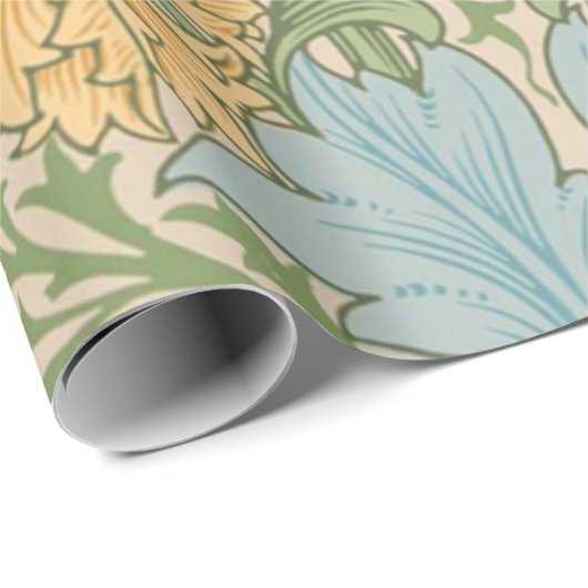 ウィリアムモリスマートルフラワーフローラ植物学 ラッピングペーパー (ロールコーナー)
