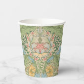 ウィリアムモリスマートルフラワーフローラ植物学 紙コップ (正面)