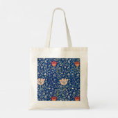 ウィリアムモリスメドウェイブルーフローラ トートバッグ (裏面)