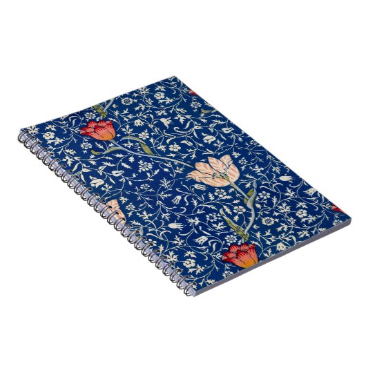 ウィリアムモリスメドウェイブルーフローラ ノートブック (右側)