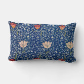 ウィリアムモリスメドウェイブルーフローラ ランバークッション (裏面)