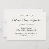 ウィリアムモリスメドウェイブルーフローラ 招待状 (裏面)