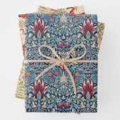 ウィリアムモリスラッピング紙フラットシートセット3 ラッピングペーパーシート (インサイチュ)