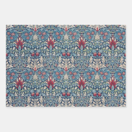 ウィリアムモリスラッピング紙フラットシートセット3 ラッピングペーパーシート