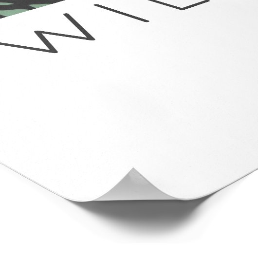 ウィリアムモリスラークスパーウォールアートプリント ポスター (角)