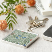 ウィリアムモリスラークスパーフローラグリーンピンクブルー キーホルダー (側面)