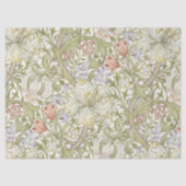 ウィリアムモリスリリーアールヌーボーフローラティッシュペーパー 薄葉紙 (正面)