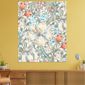 ウィリアムモリスリリーヴィンテージ模様キャンバス印刷 キャンバスプリント (インサイチュ (リビング))