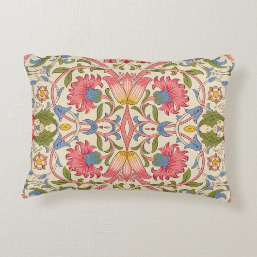 ウィリアムモリスローデン春壁紙アート アクセントクッション (裏面)