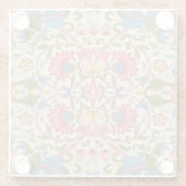 ウィリアムモリスローデン春壁紙アート ガラスコースター (裏面)