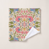 ウィリアムモリスローデン春壁紙アート バスタオルセット (ウォッシュタオル)