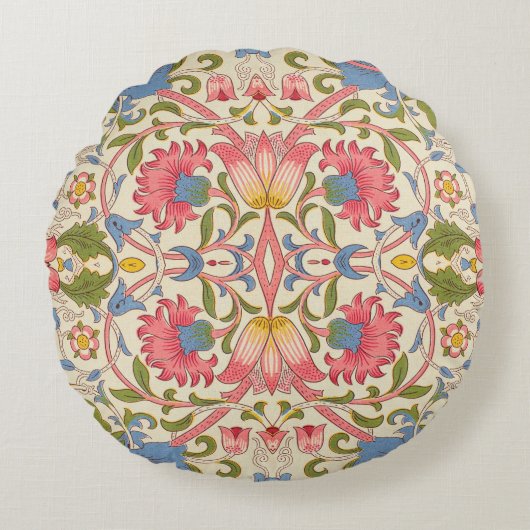 ウィリアムモリスローデン春壁紙アート ラウンドクッション (正面)