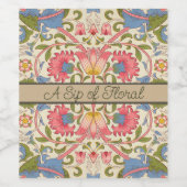 ウィリアムモリスローデン春壁紙アート ワインラベル (シングルラベル)