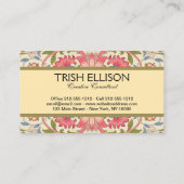 ウィリアムモリスローデン春壁紙アート 名刺 (裏面)