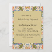 ウィリアムモリスローデン春壁紙アート 招待状 (裏面)