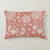 ウィリアムモリスワイルドチューリップクラシックビクトリアンデザイン アクセントクッション (正面)