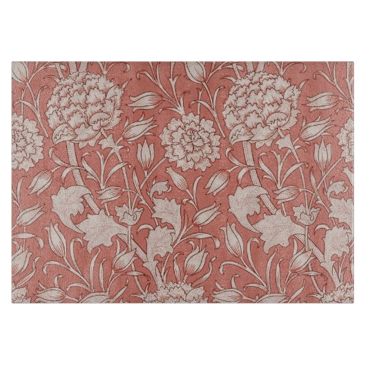 ウィリアムモリスワイルドチューリップクラシックビクトリアンデザイン カッティングボード (正面)