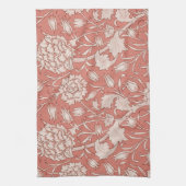 ウィリアムモリスワイルドチューリップクラシックビクトリアンデザイン キッチンタオル (縦)