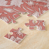 ウィリアムモリスワイルドチューリップクラシックビクトリアンデザイン ジグソーパズル (側面)