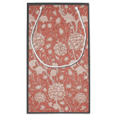 ウィリアムモリスワイルドチューリップクラシックビクトリアンデザイン スモールペーパーバッグ (裏面)