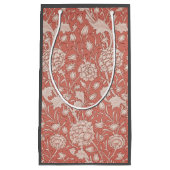 ウィリアムモリスワイルドチューリップクラシックビクトリアンデザイン スモールペーパーバッグ (正面)