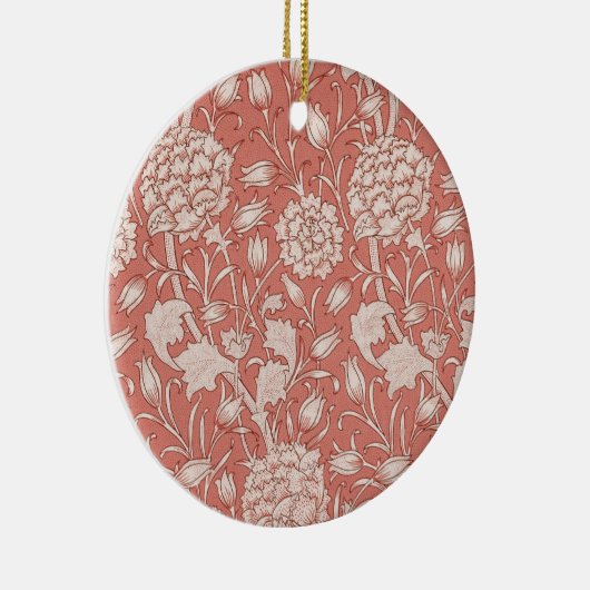 ウィリアムモリスワイルドチューリップクラシックビクトリアンデザイン セラミックオーナメント (右)