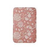 ウィリアムモリスワイルドチューリップクラシックビクトリアンデザイン バスマット (正面縦)