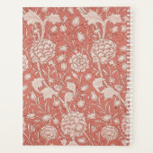 ウィリアムモリスワイルドチューリップクラシックビクトリアンデザイン プランナー手帳 (裏面)