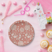 ウィリアムモリスワイルドチューリップクラシックビクトリアンデザイン ペーパープレート (パーティー)