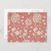 ウィリアムモリスワイルドチューリップクラシックビクトリアンデザイン ポストカード (正面/裏面)