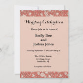 ウィリアムモリスワイルドチューリップクラシックビクトリアンデザイン 招待状 (正面)