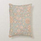 ウィリアムモリスワイルドチューリップフラワーフローラデザイン アクセントクッション (正面(垂直))