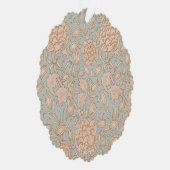 ウィリアムモリスワイルドチューリップフラワーフローラデザイン オーナメントカード (右)