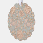 ウィリアムモリスワイルドチューリップフラワーフローラデザイン オーナメントカード (左)